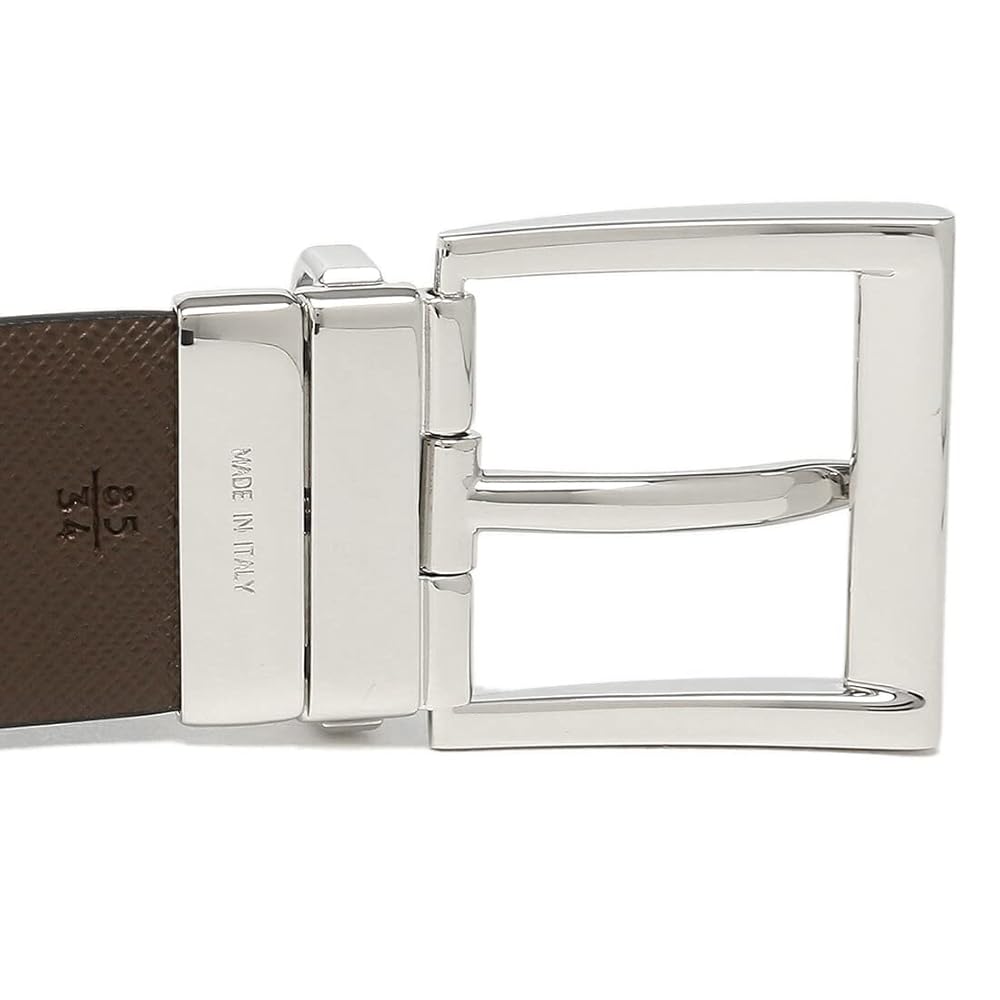 PRADA 2CC004 ネイビー　ベルト プラダ ベルト 80/32 GP×革 ブラック×ネイビー 2CA004 A2820947